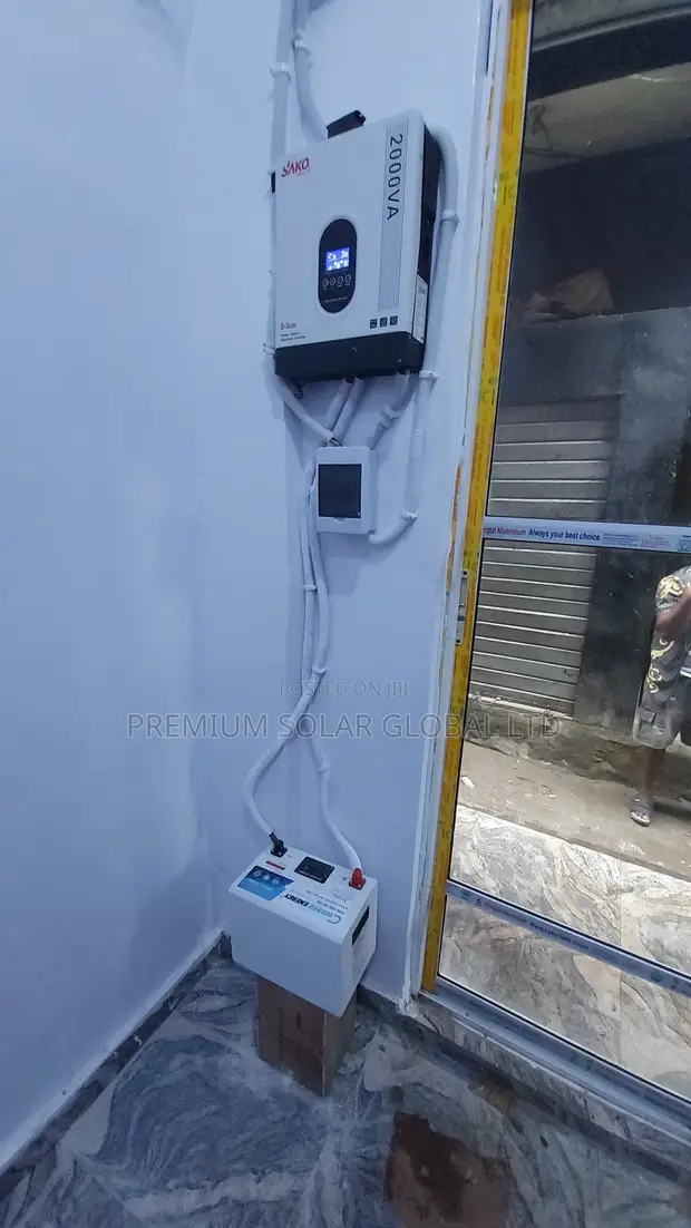 2kva Sako Inverter with 1.5kWh Cworth Battery & 3x 630W Solar Panels - 1