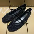 Mary Jane Lace Mesh Flats - 2