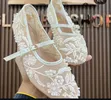 Mary Jane Lace Mesh Flats - 3