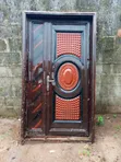 Weather Shield 4ft Iron Front Door - Red - 2