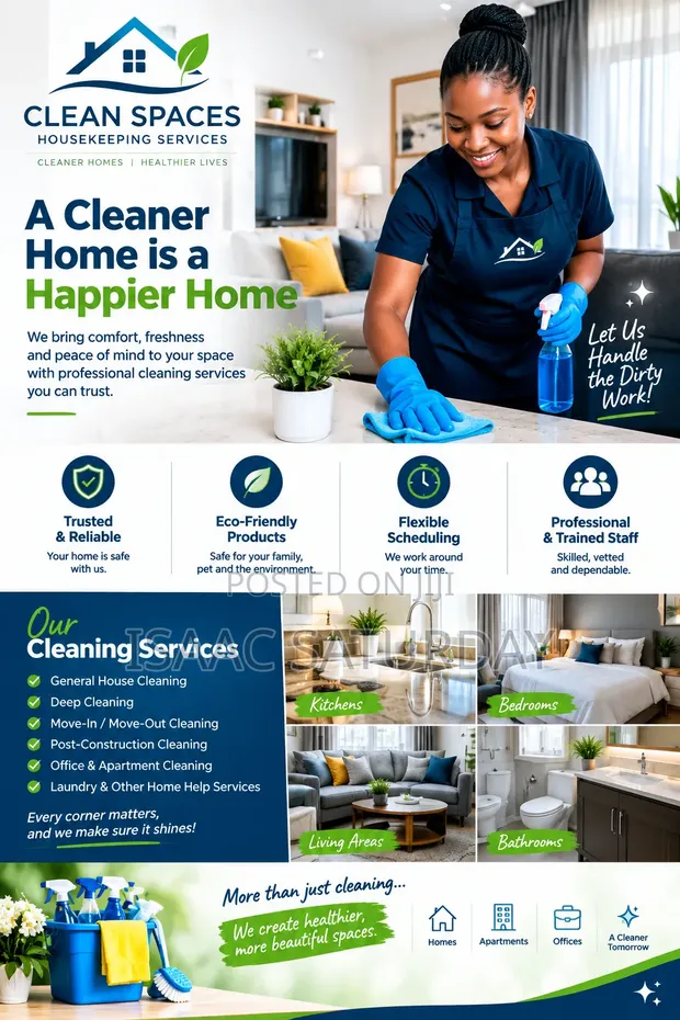 Isaac Cleaning Services - Housekeeping & Laundry - 1