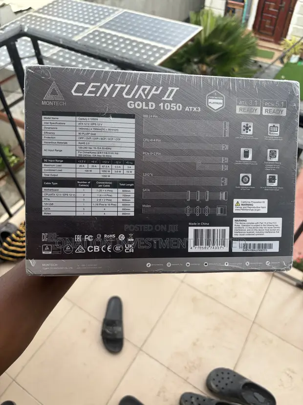 Montech Century II 1050W 80 PLUS Gold Power Supply - 1