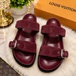 Louis Vuitton Double Strap Buckle Slides - 1