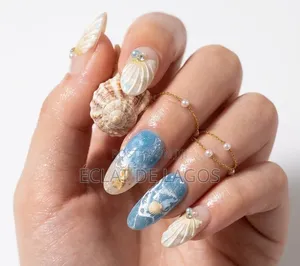 Almond Press-On Nails - Medium Size