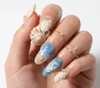 Almond Press-On Nails - Matsakaicin Girma - 1