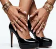 Almond Press-On Nails - Matsakaicin Girma - 5