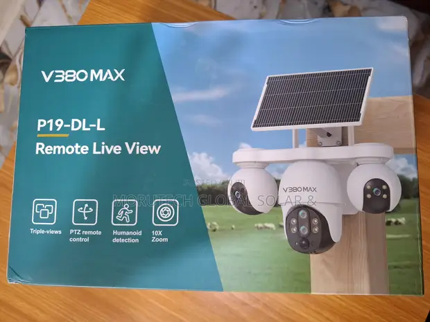 V380 Pro 3-Lens 4G Solar PTZ Camera - 1