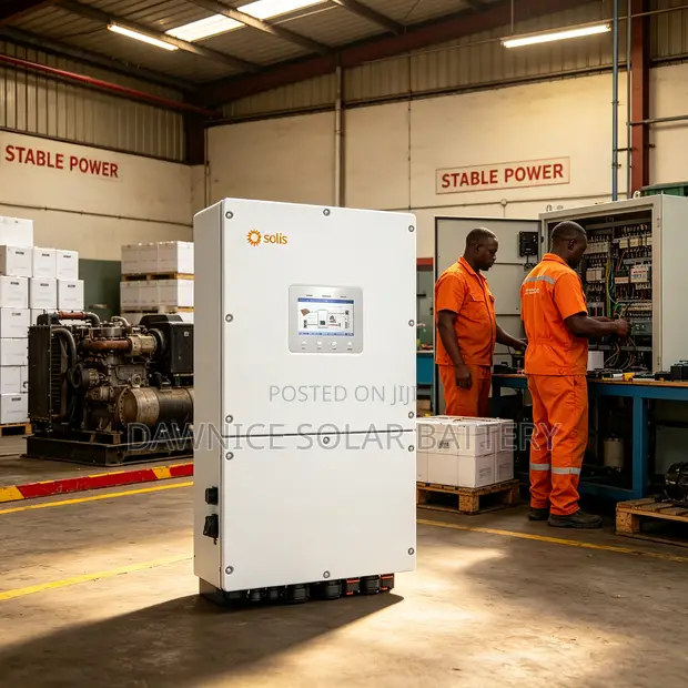 Solis 50kW 3-Phase Hybrid Inverter, 4MPPT, 380V - 1