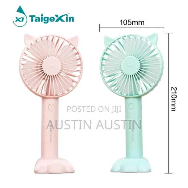 Rechargeable Mini Hand Fan with Phone Holder - 1