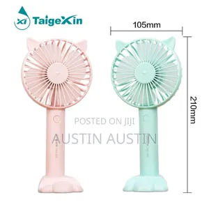 Rechargeable Mini Hand Fan with Phone Holder