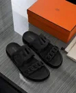 Hermès Suede Chain Slides - 2