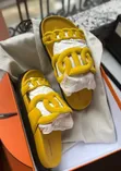 Hermès Suede Chain Slides - 3