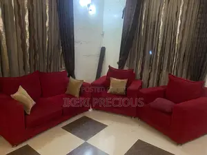 Home Interiors Red Sofa Set (5 Seater)