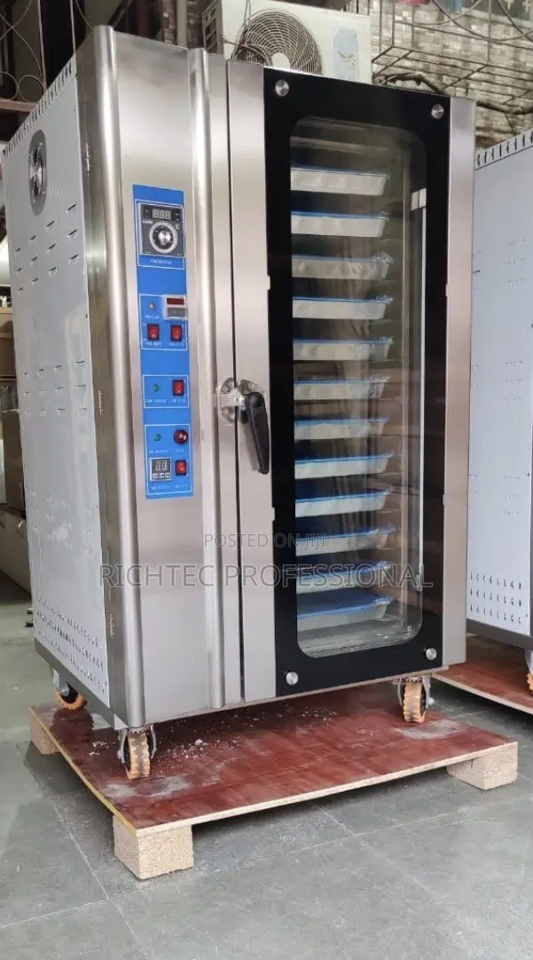 Sabon 12-Tire Commercial Gas Convection Oven - Stainless Steel - 1