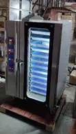 Sabon 12-Tire Commercial Gas Convection Oven - Stainless Steel - 2