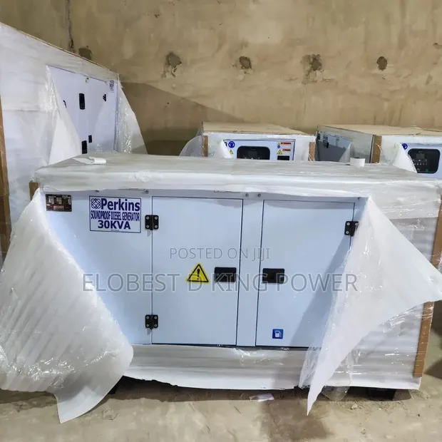 Brand New 30KVA Perkins Soundproof Generator - 1