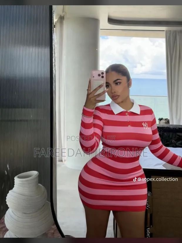 Red Bodycon Gown - Size 10 UK - 1