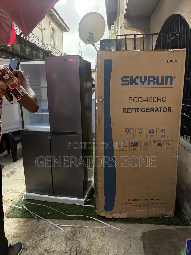 SkyRun 450L 4-Door Side-by-Side Fridge BCD-450HC - 1