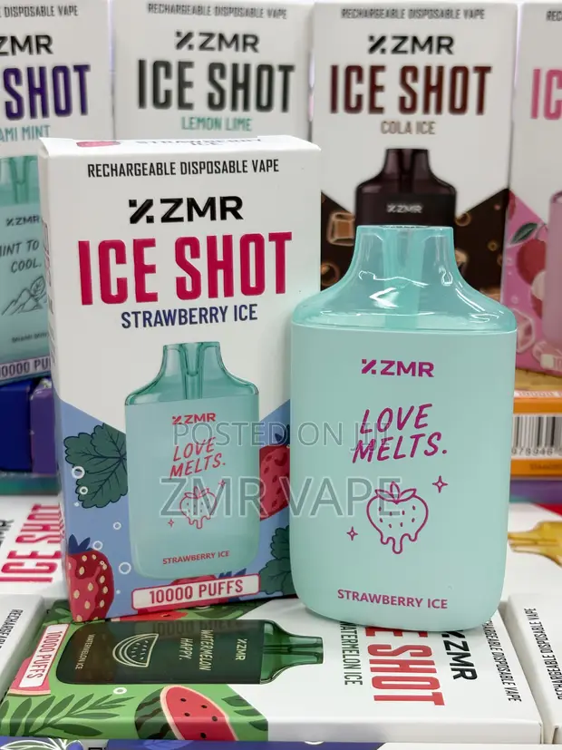 ZMR Iceshot Strawberry Ice Vape Mai Sake Sake - 10,000 Puff - 1