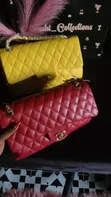 Luxury Classy Quilted Handbag - Burgundy - 2
