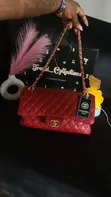 Luxury Classy Quilted Handbag - Burgundy - 4