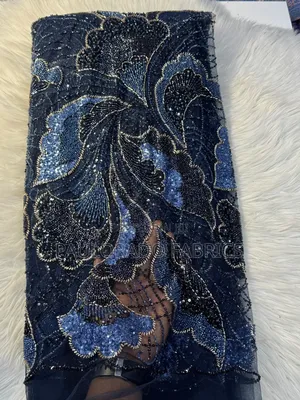 High Quality Full Beaded Lace Fabric