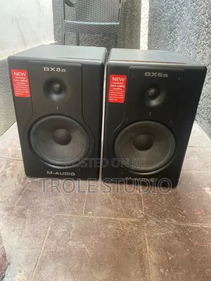 Used M-Audio BX8a Studio Monitors, Focusrite 2i4, Alesis V49, Mixer