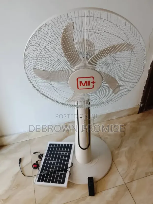 Rechargeable Fan with Solar Panel - 1