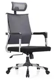 High-Back Mesh Office Chair with Headrest - 2