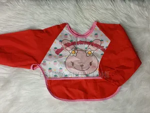 AD Toddler Bibs - Multicolor Cotton/Leather - Pack of 5