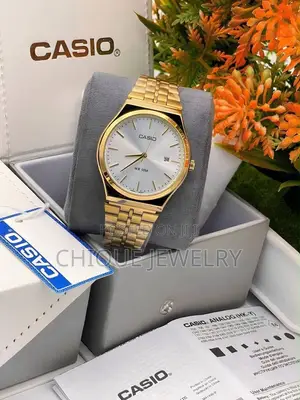 Casio Watch na Maza - Analog, Bakin Karfe