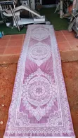 Purple Ornamental Runner Rug - 1