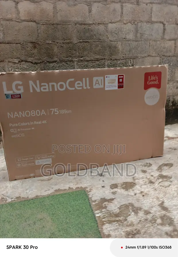 LG 75 Inch NanoCell Smart TV (75NANO80T6A) - 1