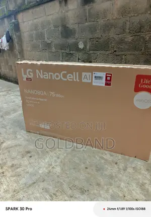 LG 75 Inch Smart NanoCell TV NANO80T6A