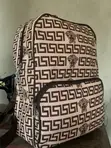 Versace Classic Brown Leather Backpack - Brand New - 3
