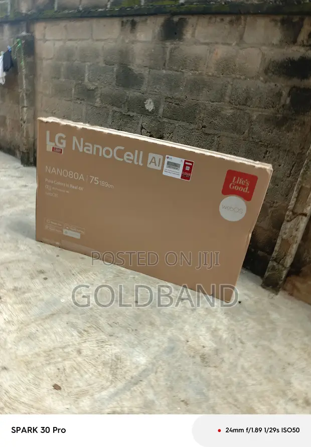 LG 75 Inch NANO80T6A UHD NanoCell TV - 1