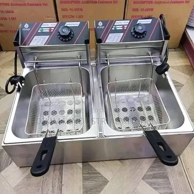 Brand New Double Electric Deep Fryer - 1