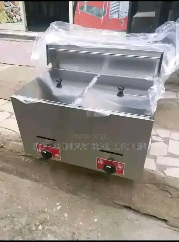 Brand New Double Gas Deep Fryer - 1
