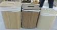 Luxury Foldable Bamboo Laundry Basket with Lid & Liner (60L) - 4