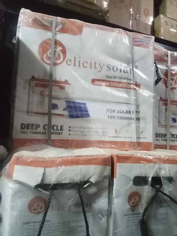 Delicity Solar Tubular Battery 12V 250Ah - 1