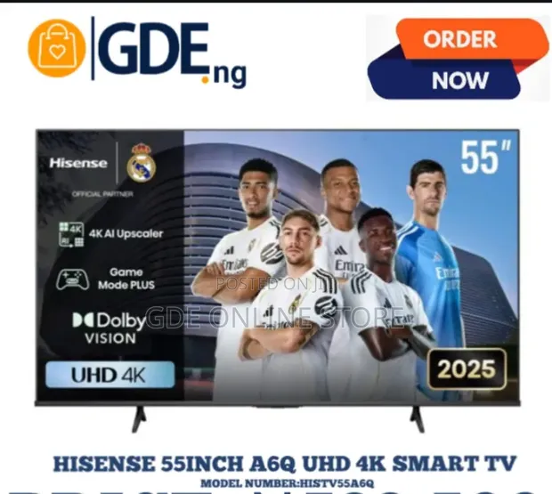 Hisense 55" A6Q UHD 4K Smart TV - 1