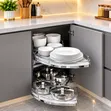Premium Kitchen Corner Pull-Out Pot Rack - 1