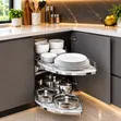 Premium Kitchen Corner Pull-Out Pot Rack - 2