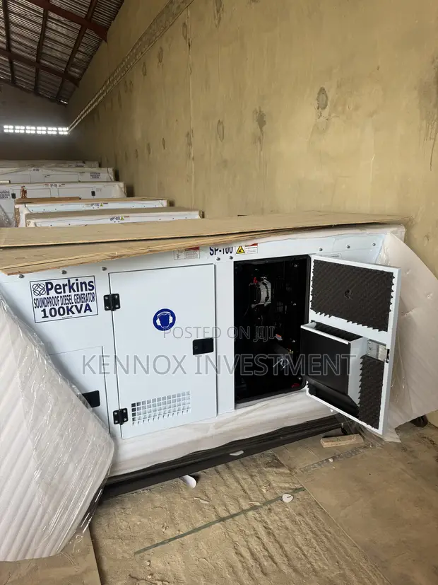 Original 100kVA Perkins Soundproof Diesel Generator - 1