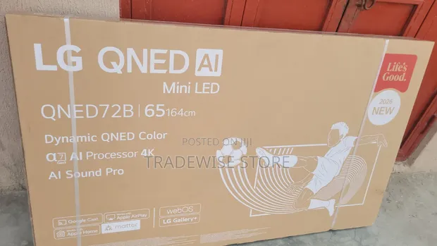 LG QNED 65 Inch 65QNED72B6T Smart TV - 1
