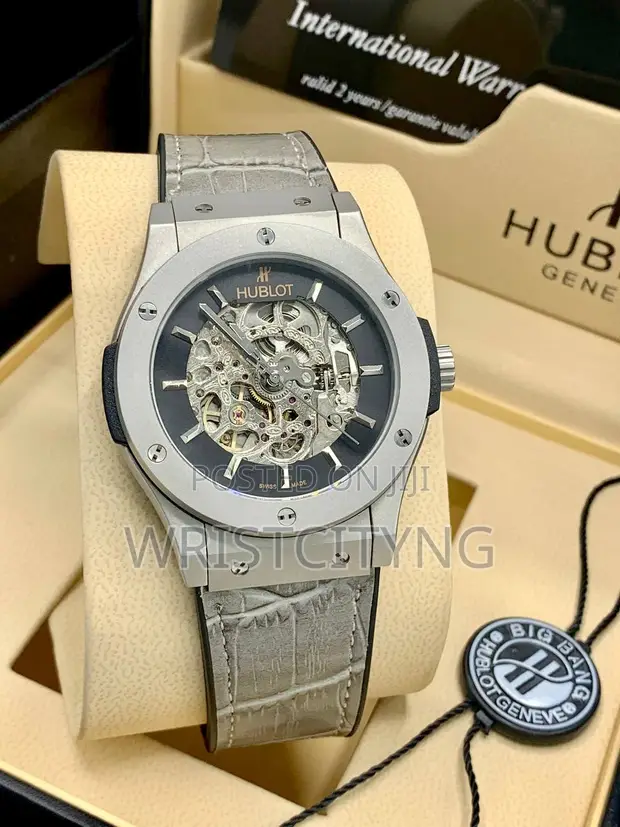 Luxury Hublot Mechanical Skeleton Watch - 1