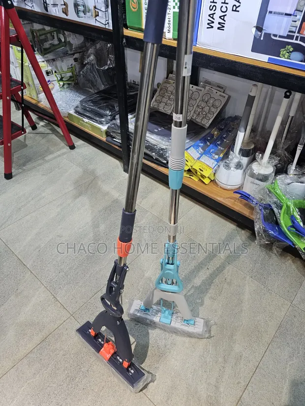 Hands-Free Floor Cleaning Mop with PVA Sponge - 1