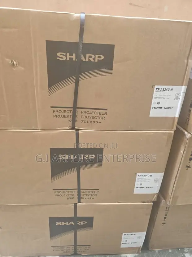 Sharp XP-A824U-W 8200 Lumens WUXGA LCD Laser Projector - 1