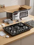 Eurosonic ES-202 5-Burner Gas Stove Tempered Glass - 1