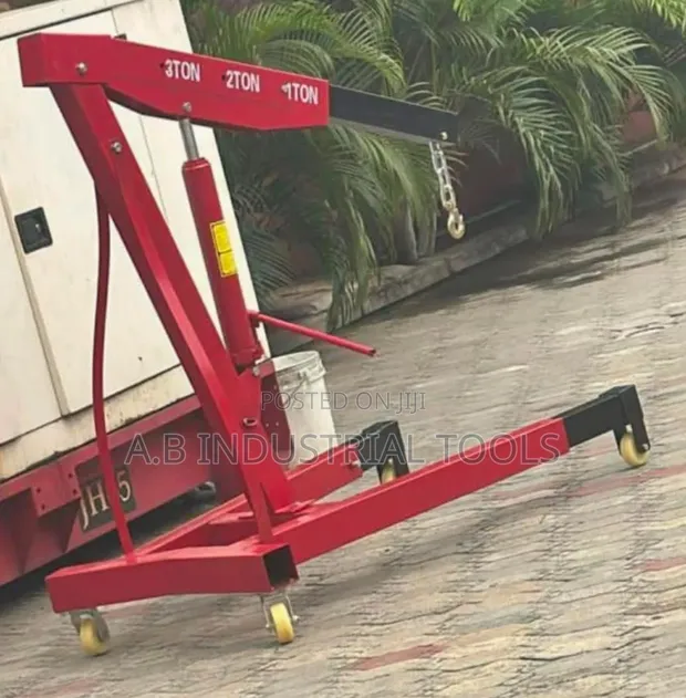 3-Ton Folding Hydraulic Workshop Engine Crane - 1